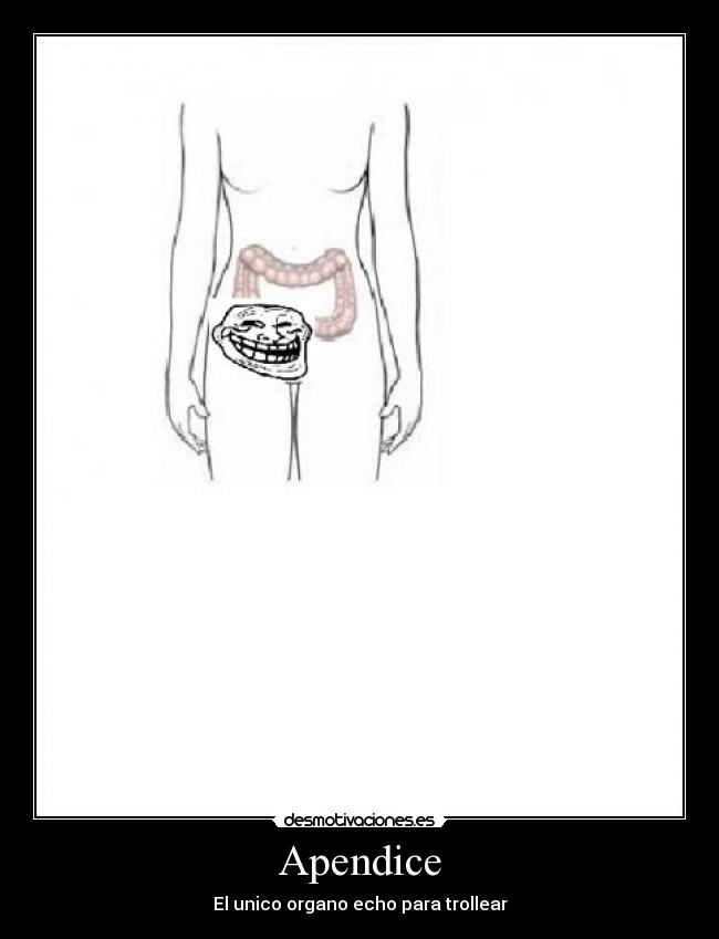 carteles trollface apendice organo desmotivaciones