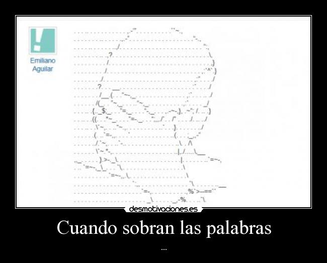 Cuando sobran las palabras - 