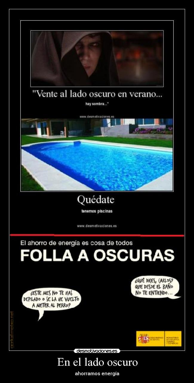 En el lado oscuro - ahorramos energía