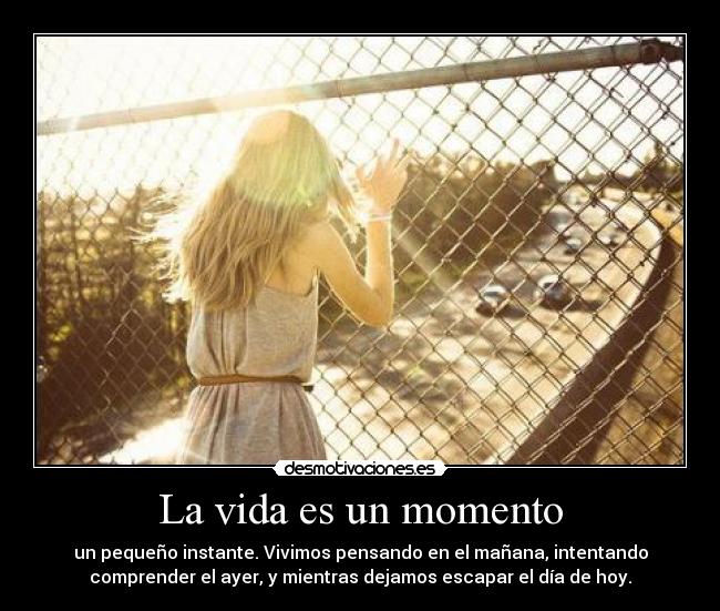 La vida es un momento - 