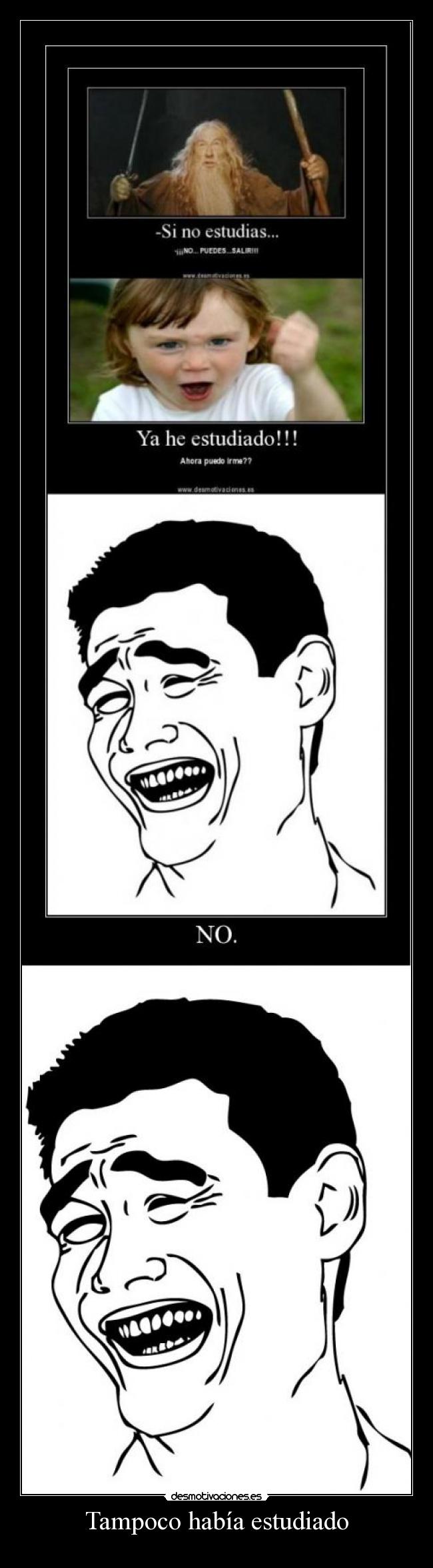 Tampoco había estudiado -