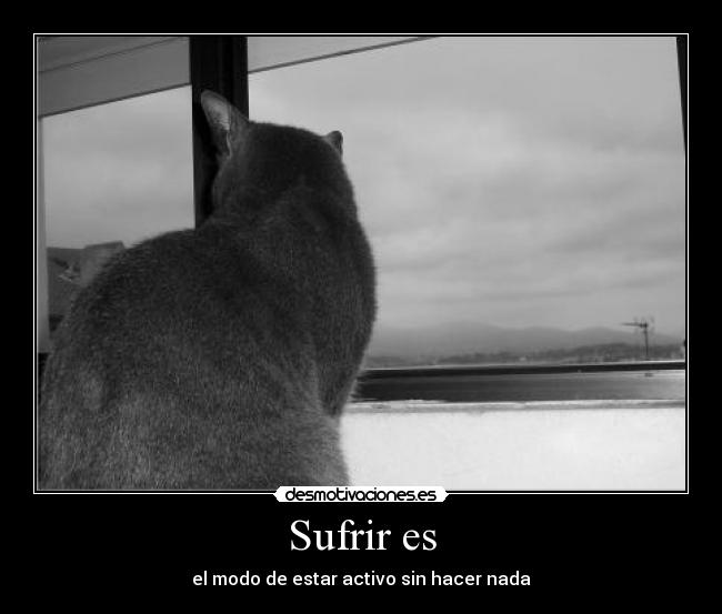 Sufrir es - el modo de estar activo sin hacer nada