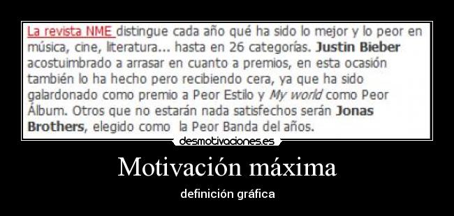 Motivación máxima -