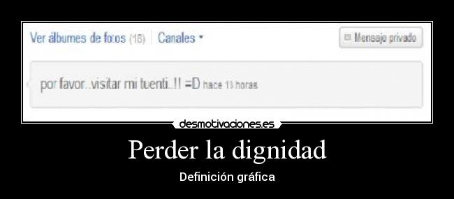 Perder la dignidad - 
