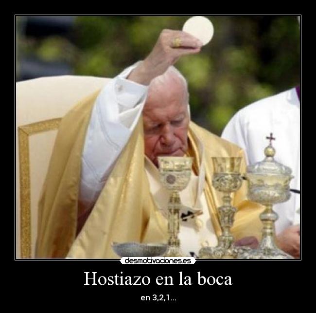 Hostiazo en la boca -