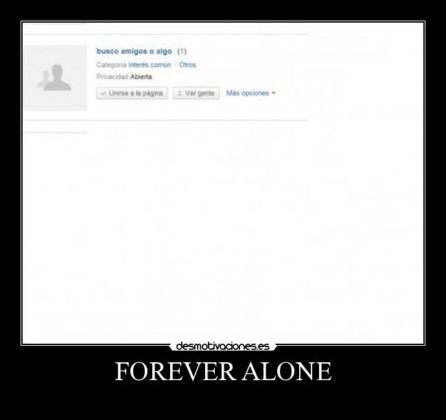 FOREVER ALONE - 