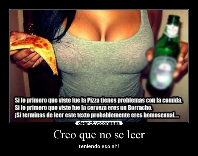 carteles leer tetas heineken pizza desmotivaciones