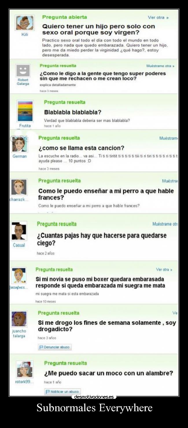 carteles yahoo respuestas desmotivaciones