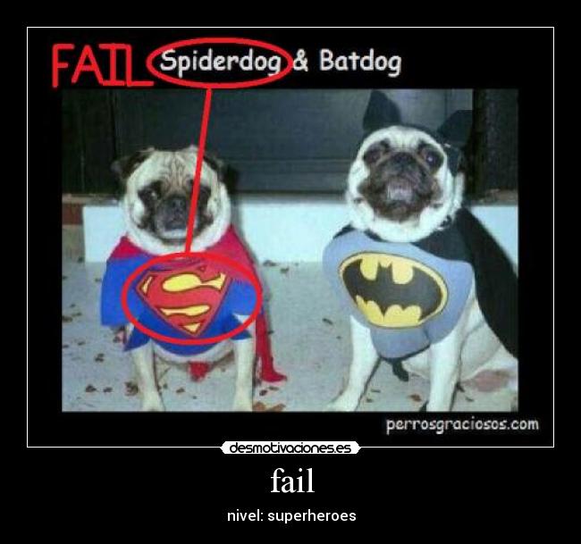 fail - nivel: superheroes