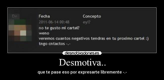 Desmotiva.. -