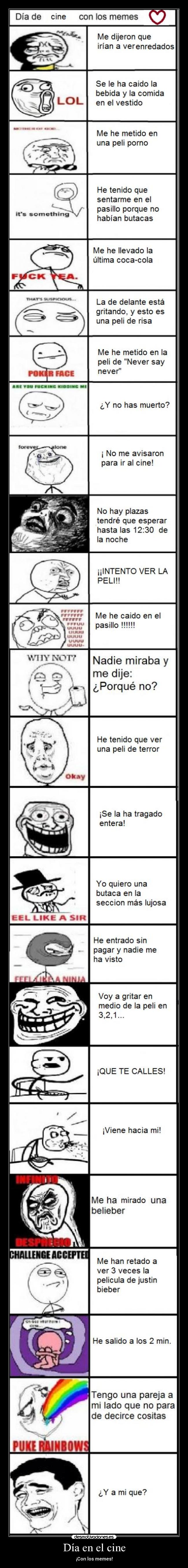 Día en el cine - ¡Con los memes!