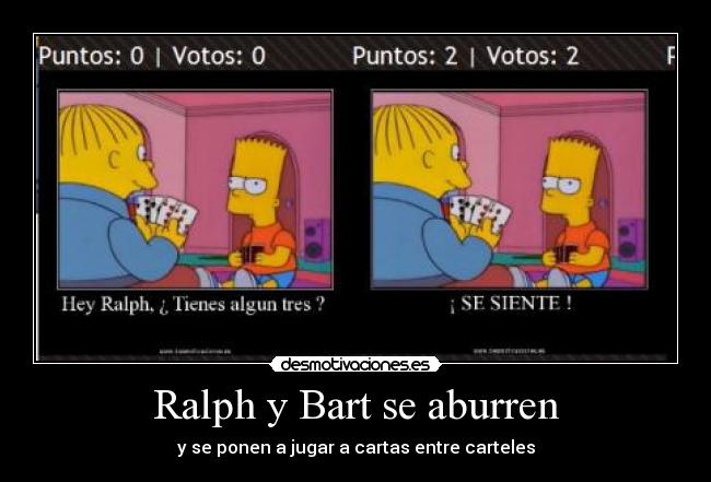 Ralph y Bart se aburren - 