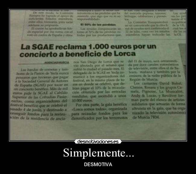 Simplemente... - DESMOTIVA