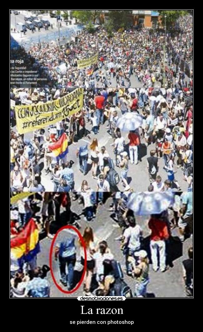 La razon - se pierden con photoshop