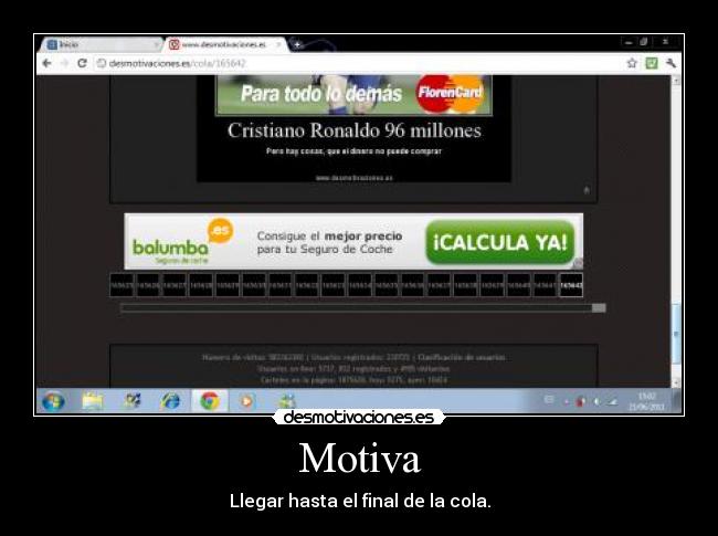 Motiva - Llegar hasta el final de la cola.