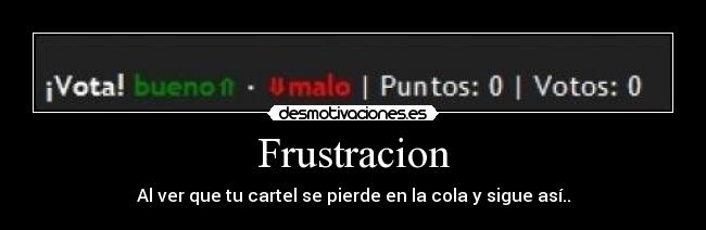 Frustracion -