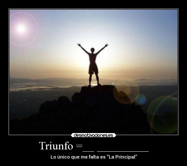 Triunfo =__ _________ - 