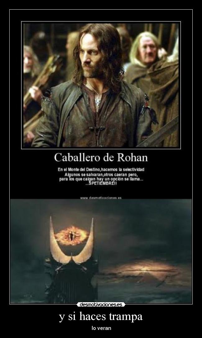 y si haces trampa - lo veran