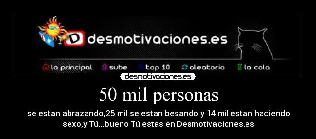 50 mil personas -