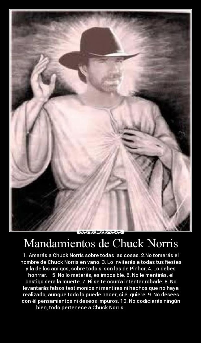 Mandamientos de Chuck Norris -