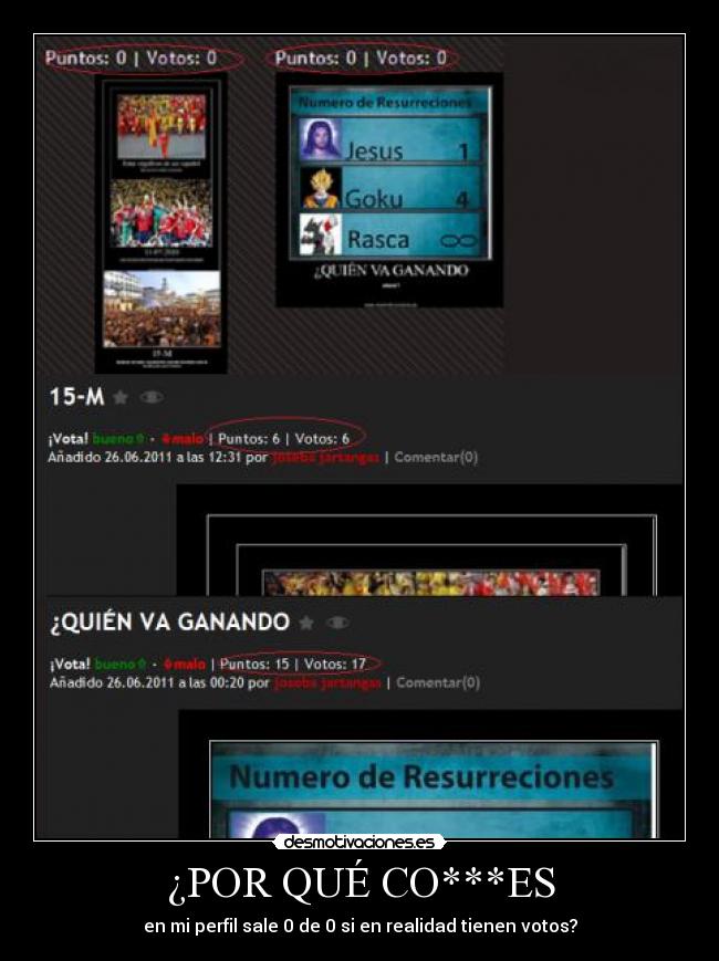 ¿POR QUÉ CO***ES -