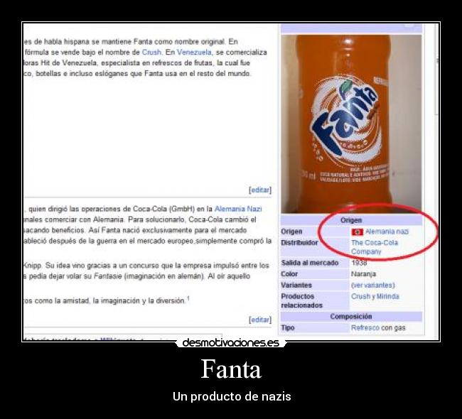 Fanta - Un producto de nazis