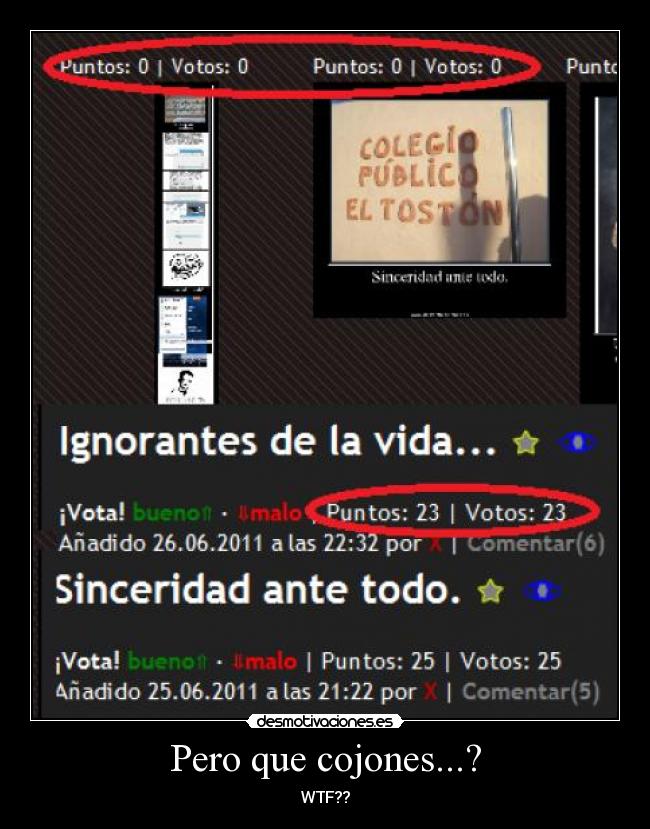 Pero que cojones...? -