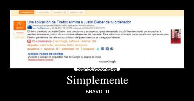 Simplemente - BRAVO! :D