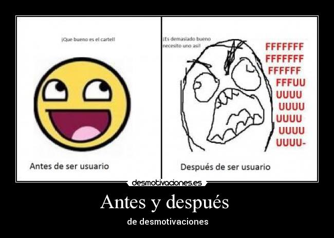 Antes y después - de desmotivaciones