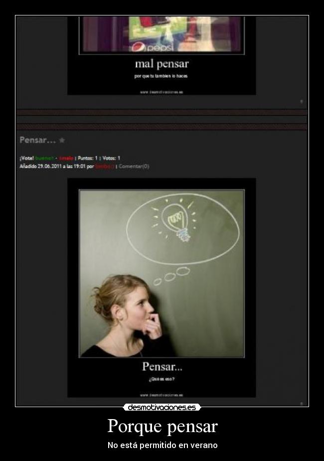 Porque pensar -