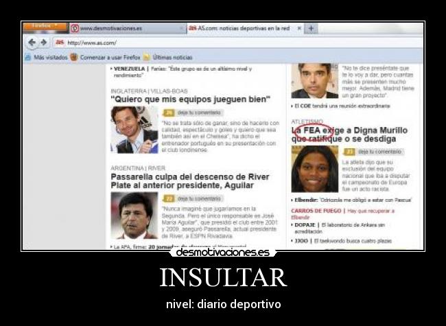 INSULTAR - nivel: diario deportivo