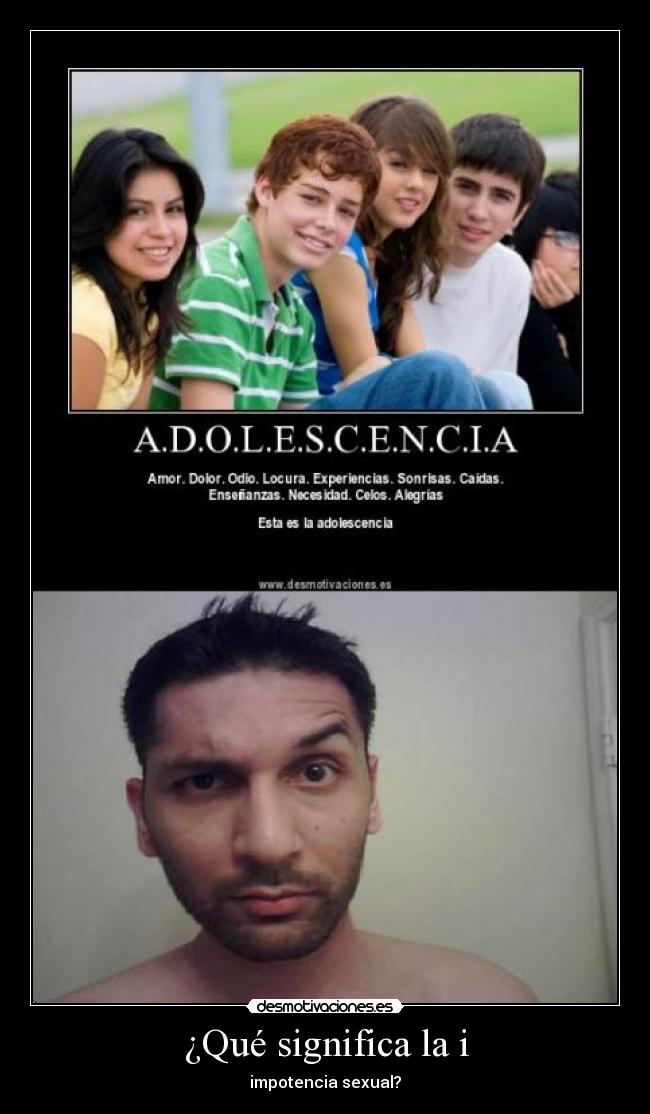 ¿Qué significa la i -