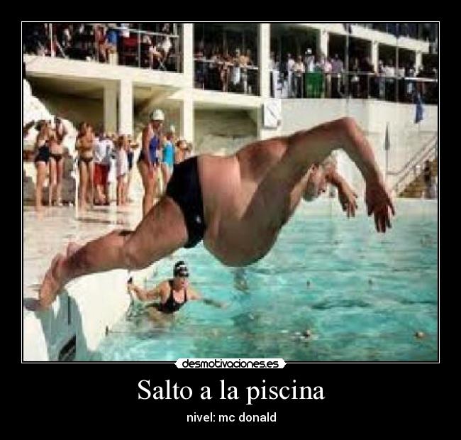 Salto a la piscina - nivel: mc donald