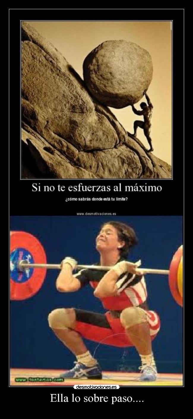 Ella lo sobre paso.... - 