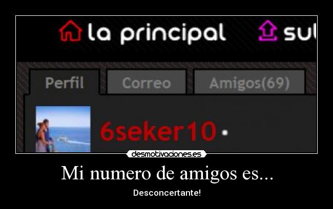 Mi numero de amigos es... -