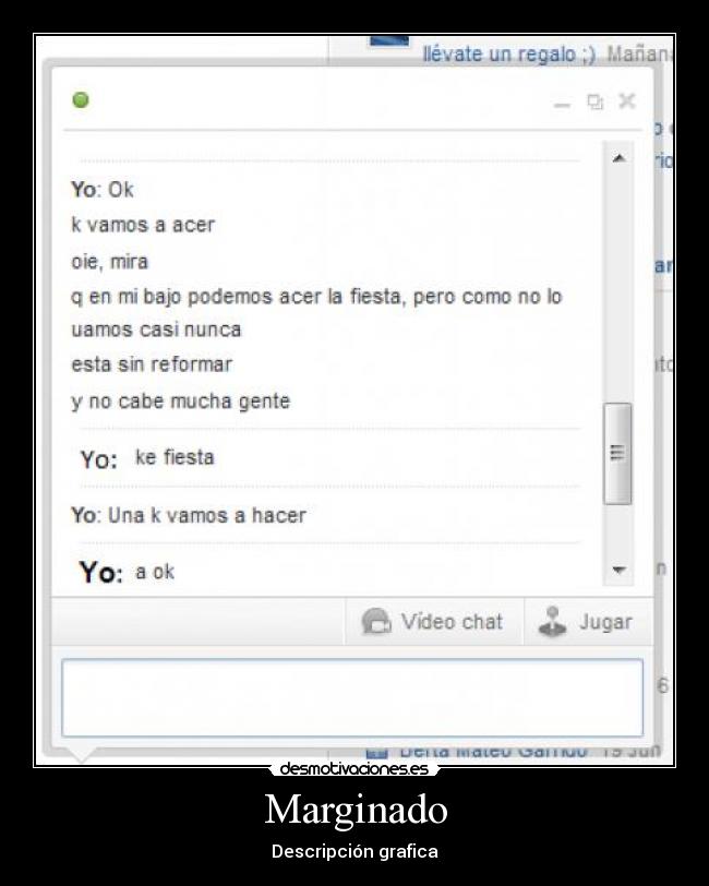 Marginado - Descripción grafica