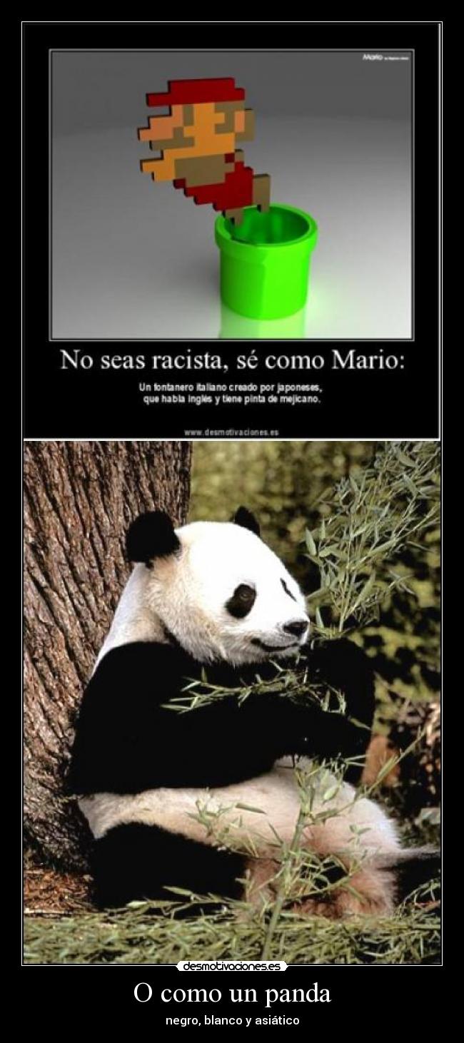 O como un panda -