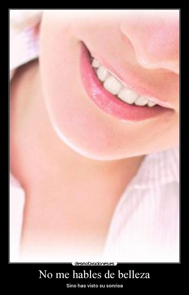 No me hables de belleza -