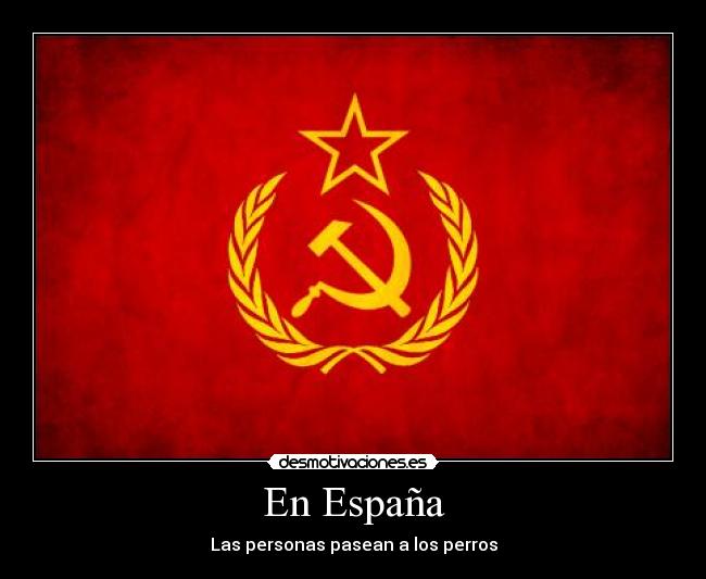 En España - Las personas pasean a los perros