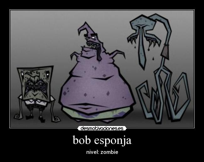 bob esponja - nivel: zombie