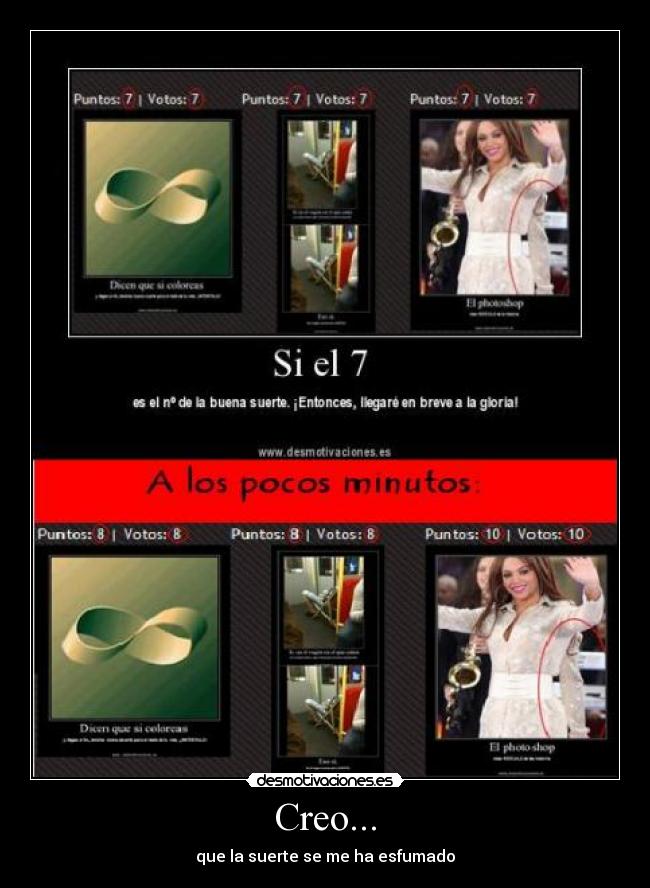 carteles suerte desmotivaciones