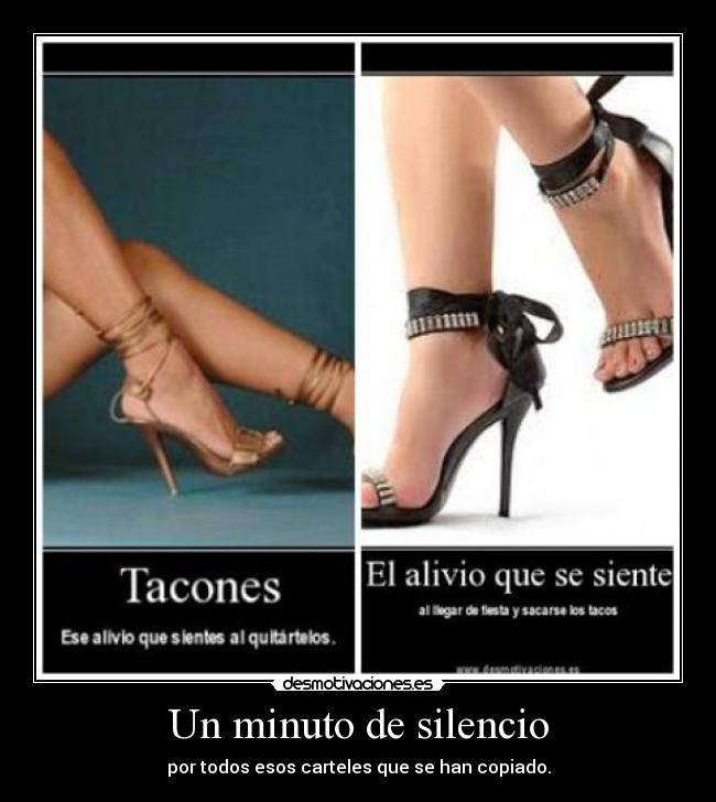 carteles silencio minuto silencio desmotivaciones