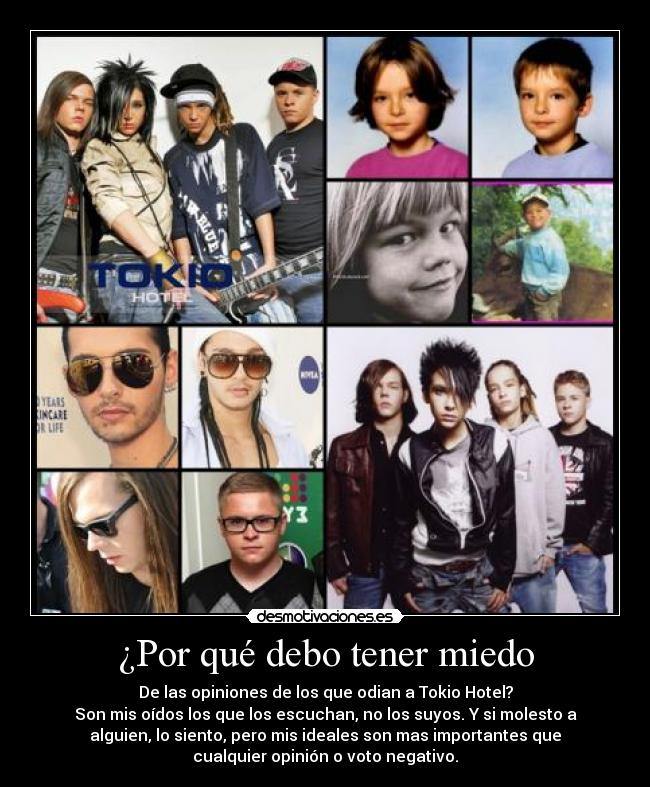 ¿Por qué debo tener miedo -