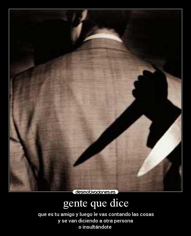gente que dice -