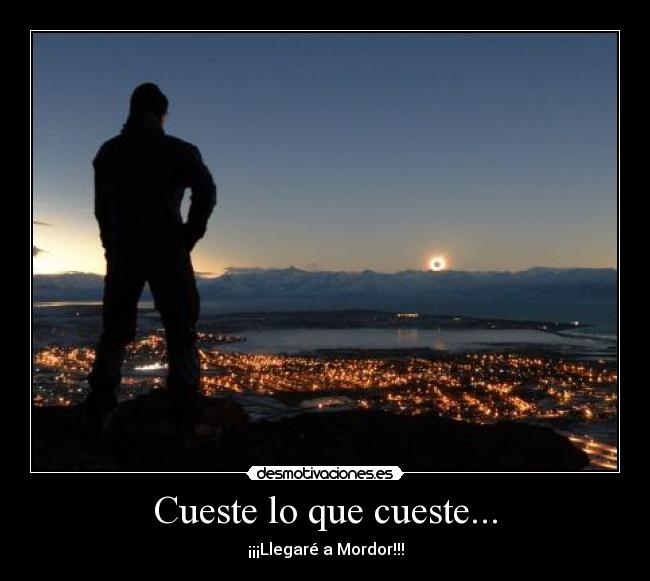 Cueste lo que cueste... -