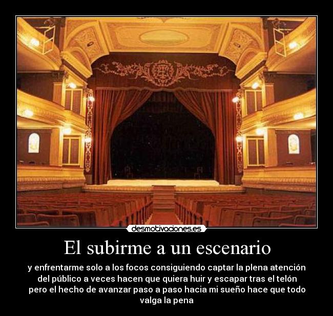 carteles subirme escenario desmotivaciones