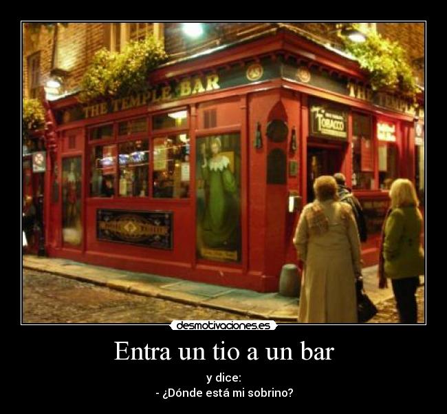 Entra un tio a un bar - 