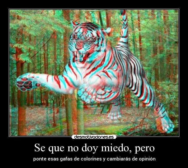 Se que no doy miedo, pero - 