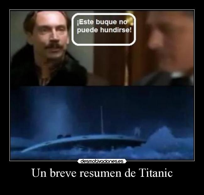 Un breve resumen de Titanic - 