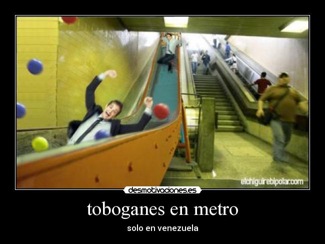 toboganes en metro - 